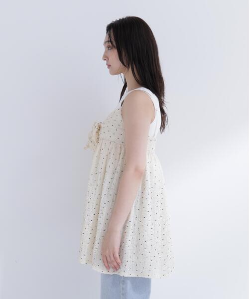NATURAL BEAUTY BASIC(ナチュラルビューティーベーシック)の「ドットキャミチュニック(キャミソール・レディース・ホワイト系その他/ブラック系その他2・フリ-)」の12枚目の写真