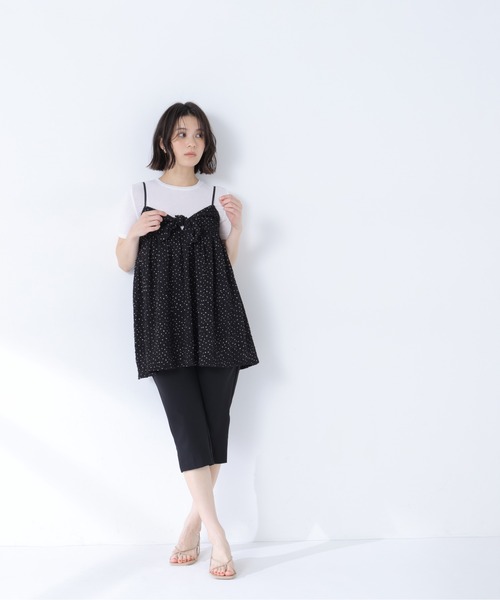 NATURAL BEAUTY BASIC(ナチュラルビューティーベーシック)の「ドットキャミチュニック(キャミソール・レディース・ホワイト系その他/ブラック系その他2・フリ-)」の19枚目の写真