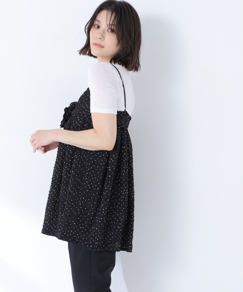 NATURAL BEAUTY BASIC(ナチュラルビューティーベーシック)の「ドットキャミチュニック(キャミソール・レディース・ホワイト系その他/ブラック系その他2・フリ-)」の20枚目の写真
