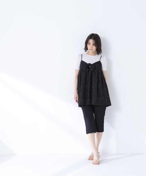 NATURAL BEAUTY BASIC(ナチュラルビューティーベーシック)の「ドットキャミチュニック(キャミソール・レディース・ホワイト系その他/ブラック系その他2・フリ-)」の21枚目の写真