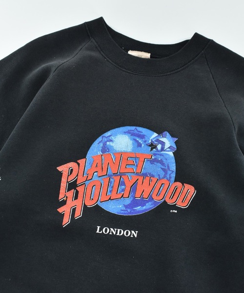VINTAGE（ヴィンテージ）の「【USED】90’s PLANET HOLLYWOOD ロゴ スウェット（スウェット・メンズ・ブラック・LARGE）」の2枚目の写真
