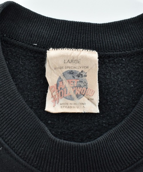 VINTAGE（ヴィンテージ）の「【USED】90’s PLANET HOLLYWOOD ロゴ スウェット（スウェット・メンズ・ブラック・LARGE）」の10枚目の写真