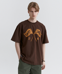 スウェッグバー3598イーストコーストオーバーサイズブラウン半袖Tシャツ