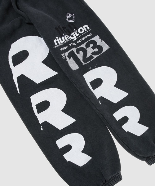 RRR-123(リヴィントンロイレビス)の「MEMBERSHIP USO ENEMY SWEAT(スウェットパンツ・メンズ・ブラック・M/S)」の6枚目の写真