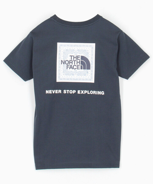 THE NORTH FACE（ザノースフェイス）の「限定展開 THE NORTH FACE/ザ・ノース・フェイス ショートスリーブバンダナスクェアロゴティー（キッズ）（Tシャツ/カットソー・キッズ・ブラック/ホワイト/ネイビー・140/130/#13/150）」の3枚目の写真