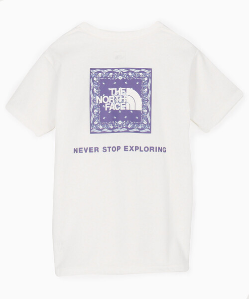 THE NORTH FACE（ザノースフェイス）の「限定展開 THE NORTH FACE/ザ・ノース・フェイス ショートスリーブバンダナスクェアロゴティー（キッズ）（Tシャツ/カットソー・キッズ・ブラック/ホワイト/ネイビー・140/130/#13/150）」の2枚目の写真