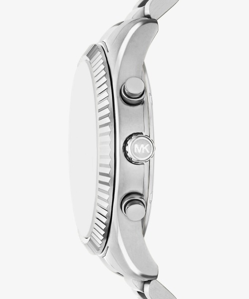 MICHAEL KORS(マイケルコース)の「LEXINGTON オーバーサイズ シルバートーン ウォッチ(アナログ腕時計・メンズ・シルバー・FREE)」の2枚目の写真
