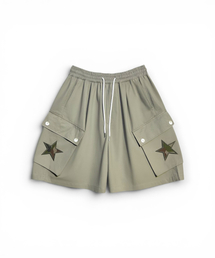 BORN SLIPPY（ボーンスリッピー）の「Camo Star Cargo Shorts (Beige)（その他パンツ）」