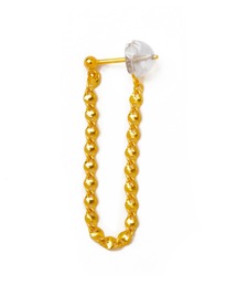 【les bon bon】k18 aria drape pierce single/アリア ドレープ ピアス single BOB992