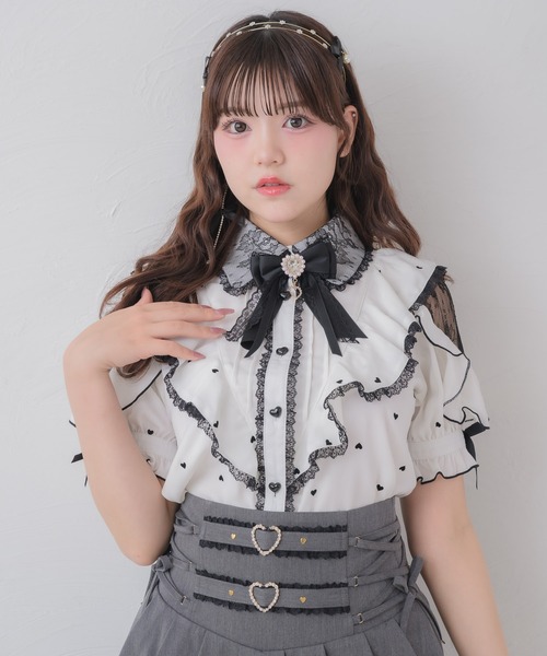 ROJITA(ロジータ)の「ハートドットブラウス(シャツ/ブラウス・レディース・ブラック/ピンク/ホワイト・FREE)」の12枚目の写真