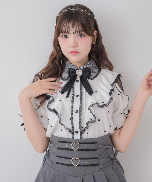 ROJITA(ロジータ)の「ハートドットブラウス(シャツ/ブラウス・レディース・ブラック/ピンク/ホワイト・FREE)」の13枚目の写真