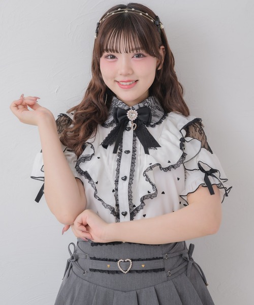 ROJITA(ロジータ)の「ハートドットブラウス(シャツ/ブラウス・レディース・ブラック/ピンク/ホワイト・FREE)」の16枚目の写真