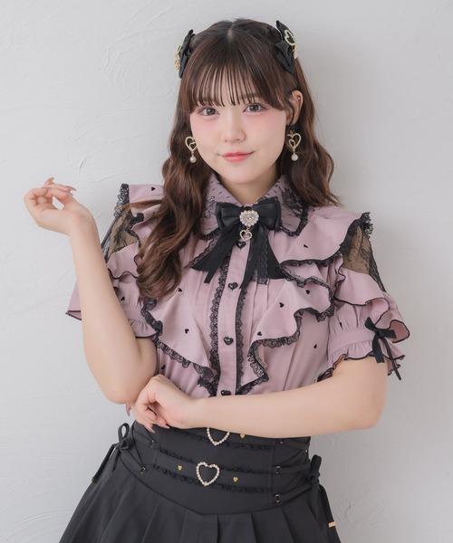 ROJITA(ロジータ)の「ハートドットブラウス(シャツ/ブラウス・レディース・ブラック/ピンク/ホワイト・FREE)」の10枚目の写真