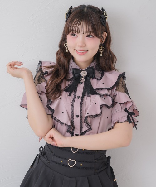 ROJITA(ロジータ)の「ハートドットブラウス(シャツ/ブラウス・レディース・ブラック/ピンク/ホワイト・FREE)」の11枚目の写真