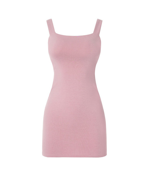 A.R.U(エイアールユー)の「SOFT LINE MINI DRESS(ワンピース・レディース・ピンク/ブラウン/ブラック・SMALL/MEDIUM)」の1枚目の写真