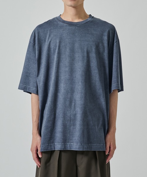 KANEMASA PHIL.(カネマサフィル)の「【KANEMASA PHIL.】36G Low Twist Garment Dye S/S Tee(Tシャツ/カットソー・メンズ・ネイビー/ホワイト/カーキ・XL/M)」の12枚目の写真