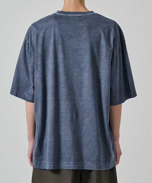 KANEMASA PHIL.(カネマサフィル)の「【KANEMASA PHIL.】36G Low Twist Garment Dye S/S Tee(Tシャツ/カットソー・メンズ・ネイビー/ホワイト/カーキ・XL/M)」の14枚目の写真