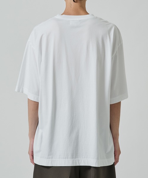 KANEMASA PHIL.(カネマサフィル)の「【KANEMASA PHIL.】36G Low Twist Garment Dye S/S Tee(Tシャツ/カットソー・メンズ・ネイビー/ホワイト/カーキ・XL/M)」の7枚目の写真