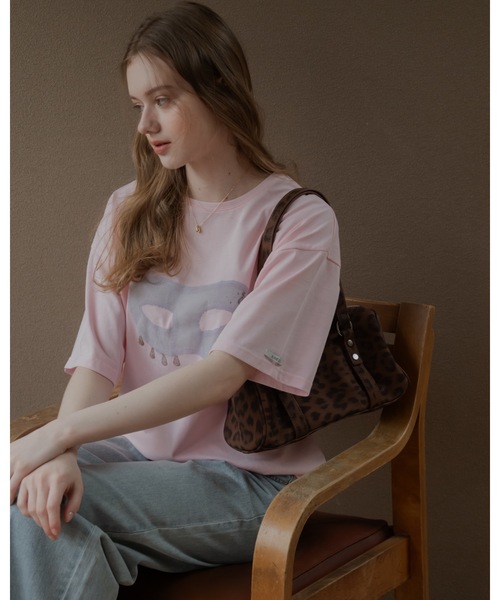 JUMELLE（ジュメロ）の「マスカレードＴ（Tシャツ/カットソー・レディース・ピンク/ホワイト・FREE）」の13枚目の写真