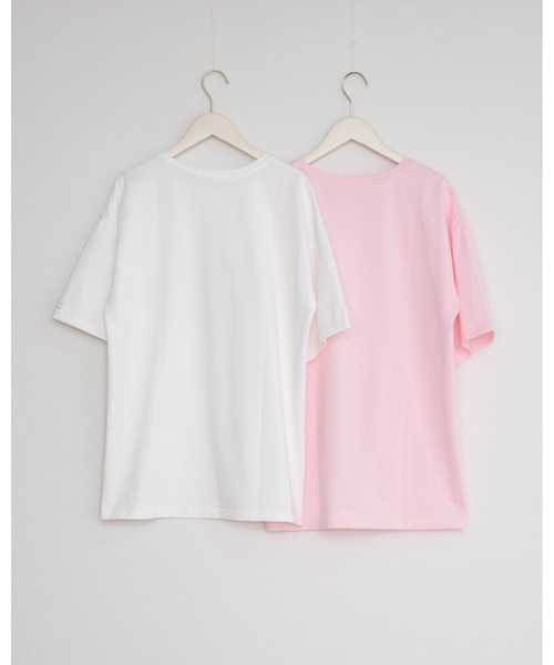 JUMELLE（ジュメロ）の「マスカレードＴ（Tシャツ/カットソー・レディース・ピンク/ホワイト・FREE）」の19枚目の写真