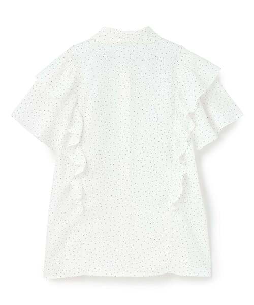 pom ponette junior(ポンポネットジュニア)の「ボウタイドットブラウス(シャツ/ブラウス・キッズ・ホワイト・S:140cm/L:160cm/M:150cm)」の2枚目の写真