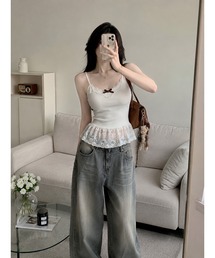 【Bls】 【ZL】【Bling Leads】レースレイヤードキャミソール