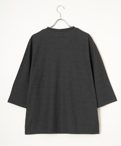 ikka(イッカ)の「ドライ梨地七分袖Tシャツ(Tシャツ/カットソー・メンズ・ベージュ/ブラック/ネイビー・M/XL/L/S)」の8枚目の写真