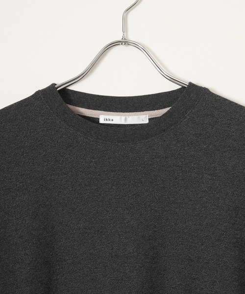 ikka(イッカ)の「ドライ梨地七分袖Tシャツ(Tシャツ/カットソー・メンズ・ベージュ/ブラック/ネイビー・M/XL/L/S)」の9枚目の写真