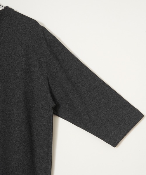 ikka(イッカ)の「ドライ梨地七分袖Tシャツ(Tシャツ/カットソー・メンズ・ベージュ/ブラック/ネイビー・M/XL/L/S)」の12枚目の写真