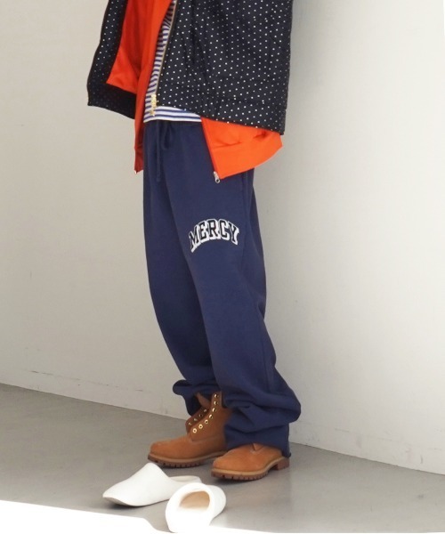 Basketcase(バスケットケース)の「Basketcase Mercy, lounge pants(スウェットパンツ・メンズ・ネイビー・SMALL)」の1枚目の写真