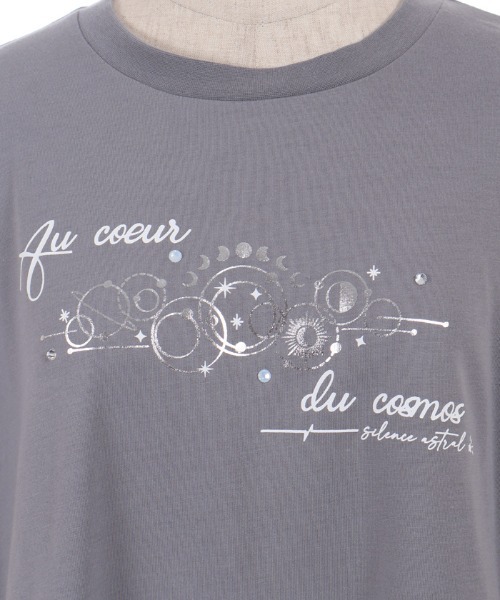 axes femme(アクシーズファム)の「接触冷感エトワールTシャツ(Tシャツ/カットソー・レディース・ホワイト/ラベンダー/サックスブルー/チャコール/ワイン・FREE)」の11枚目の写真