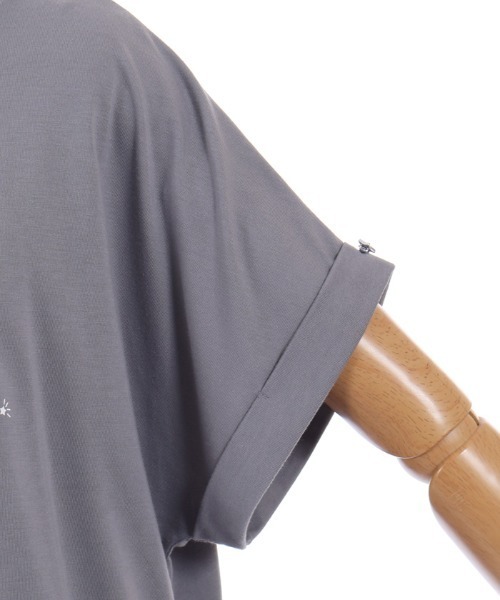 axes femme(アクシーズファム)の「接触冷感エトワールTシャツ(Tシャツ/カットソー・レディース・ホワイト/ラベンダー/サックスブルー/チャコール/ワイン・FREE)」の13枚目の写真