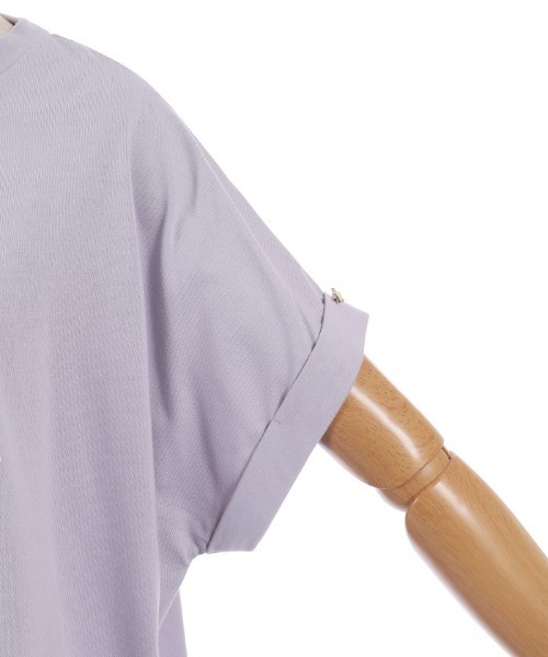 axes femme(アクシーズファム)の「接触冷感エトワールTシャツ(Tシャツ/カットソー・レディース・ホワイト/ラベンダー/サックスブルー/チャコール/ワイン・FREE)」の18枚目の写真
