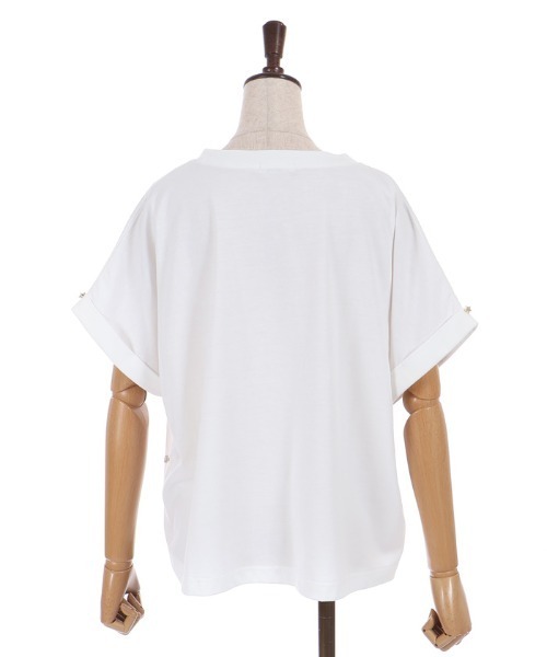 axes femme(アクシーズファム)の「接触冷感エトワールTシャツ(Tシャツ/カットソー・レディース・ホワイト/ラベンダー/サックスブルー/チャコール/ワイン・FREE)」の21枚目の写真