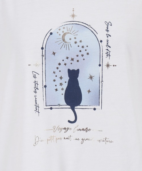 axes femme(アクシーズファム)の「接触冷感エトワールTシャツ(Tシャツ/カットソー・レディース・ホワイト/ラベンダー/サックスブルー/チャコール/ワイン・FREE)」の22枚目の写真