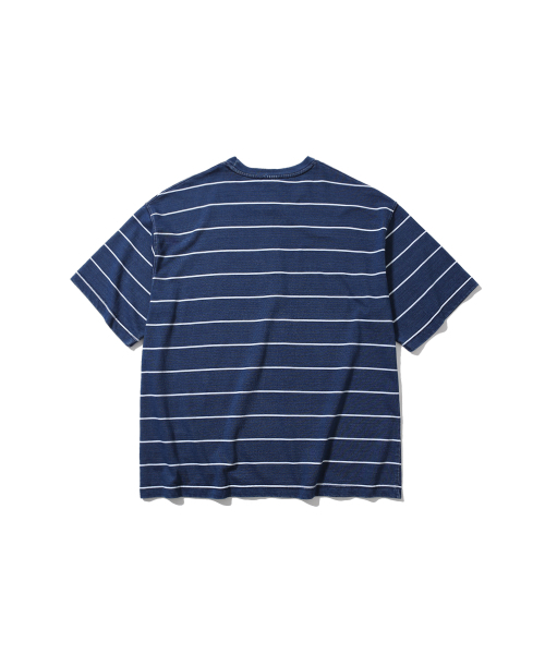 ANGLAN(アングラン)の「Denim Striped Tee - White(Tシャツ/カットソー・メンズ・その他・1/2)」の8枚目の写真