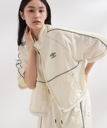 OPAQUE.CLIP（オペークドットクリップ）の「◆【umbro／アンブロ】シアーナイロン5分袖ZIPアップブルゾン（ブルゾン）」