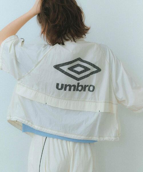 UMBRO(アンブロ)の「◆【umbro/アンブロ】シアーナイロン5分袖ZIPアップブルゾン(ブルゾン・レディース・ブラック/アイボリー・99)」の16枚目の写真