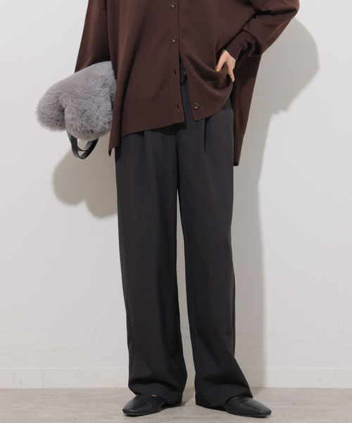 JOURNAL STANDARD relume（ジャーナルスタンダード　レリューム）の「《WEB限定追加3》［2点セット］タンブラーバンドカラーセットアップ（その他パンツ・レディース・ネイビー/ブラック・38/36）」の12枚目の写真