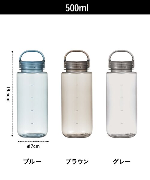 BIRTHDAY BAR(バースデイバー)の「mlte EDGE Bottle 500ml(水筒・レディース・ブラウン/グレー/ブルー系その他・0)」の5枚目の写真