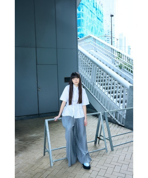 ENFOLD(エンフォルド)の「PLEATS RELAX WIDE-PANTS(その他パンツ・レディース・ブラック/杢グレー・38/36)」の7枚目の写真
