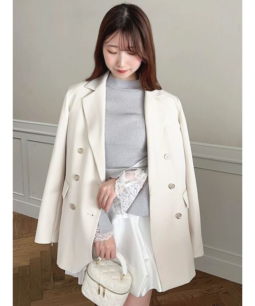 dazzlin(ダズリン)の「バルーンミニスカート(スカート・レディース・オフホワイト/ブラック・MEDIUM/SMALL)」の20枚目の写真