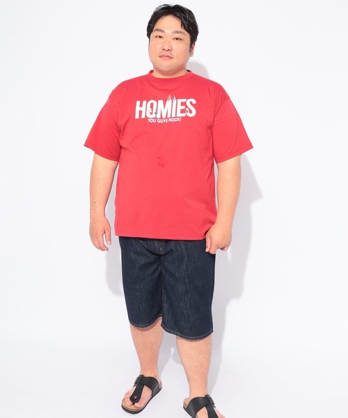 B&T CLUB(ビーティークラブ)の「Tシャツ 半袖 メンズ 大きいサイズ 人物刺繍×ロゴプリント クルーネック カットソー B&T CLUB (ビーアンドティークラブ)(Tシャツ/カットソー・メンズ・ホワイト・X4(8L~9L)/X3(6L~7L)/X2(4L~5L)/X1(3L~4L))」の19枚目の写真