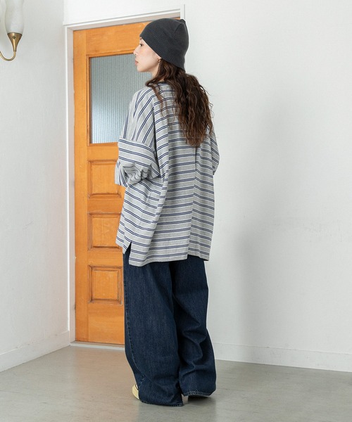 PICHI(ピイチ)の「ストレートワイドデニム(デニムパンツ・レディース・ブルー・L/M/S)」の11枚目の写真