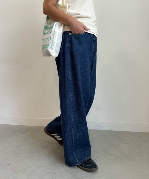 PICHI(ピイチ)の「ストレートワイドデニム(デニムパンツ・レディース・ブルー・L/M/S)」の14枚目の写真