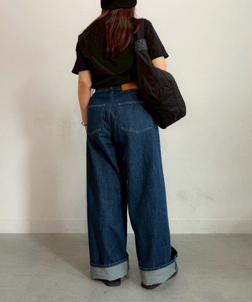 PICHI(ピイチ)の「ストレートワイドデニム(デニムパンツ・レディース・ブルー・L/M/S)」の16枚目の写真