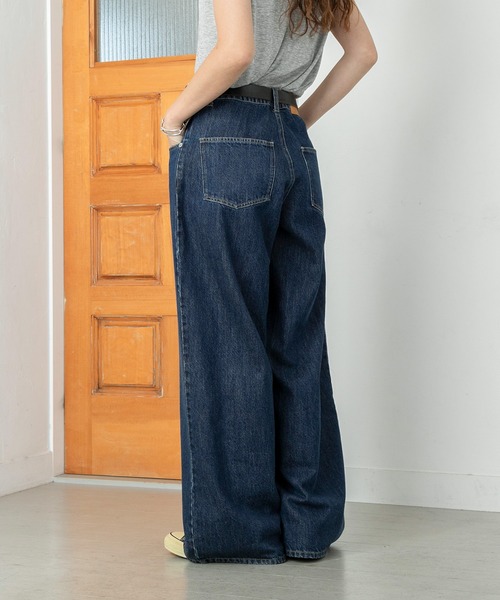 PICHI(ピイチ)の「ストレートワイドデニム(デニムパンツ・レディース・ブルー・L/M/S)」の19枚目の写真