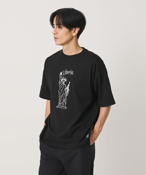 ESPOIR(エスポワール)の「<ESPOIR>Statue of Liberty Tシャツ(Tシャツ/カットソー・メンズ・ブラック/ホワイト・XL/L/M)」の2枚目の写真