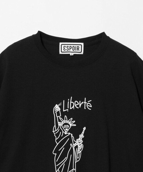 ESPOIR(エスポワール)の「<ESPOIR>Statue of Liberty Tシャツ(Tシャツ/カットソー・メンズ・ブラック/ホワイト・XL/L/M)」の10枚目の写真