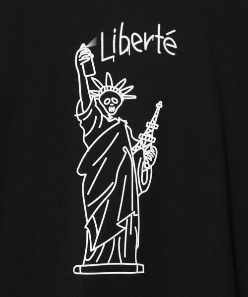 ESPOIR(エスポワール)の「<ESPOIR>Statue of Liberty Tシャツ(Tシャツ/カットソー・メンズ・ブラック/ホワイト・XL/L/M)」の12枚目の写真